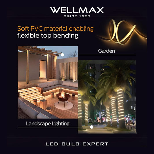 5 meters Wellmax LED Strip Light, 7 W/m, Warm White