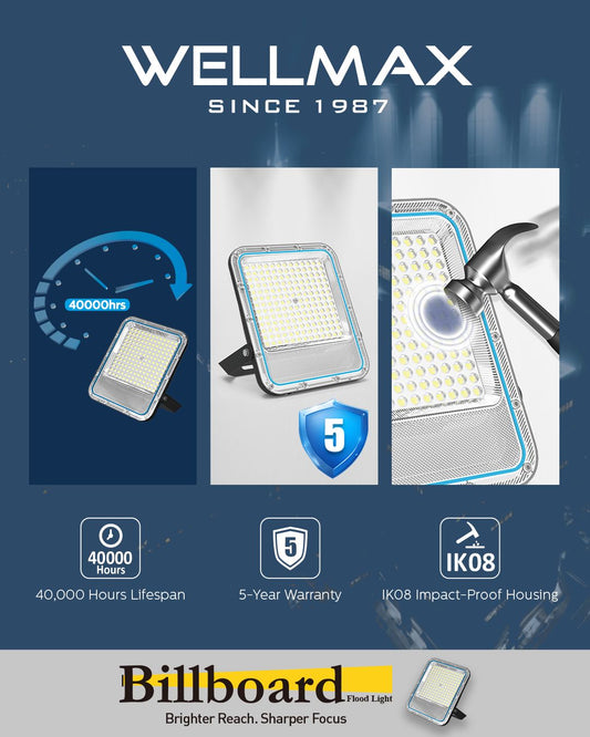 Wellmax Billboard Flood Light 100 W