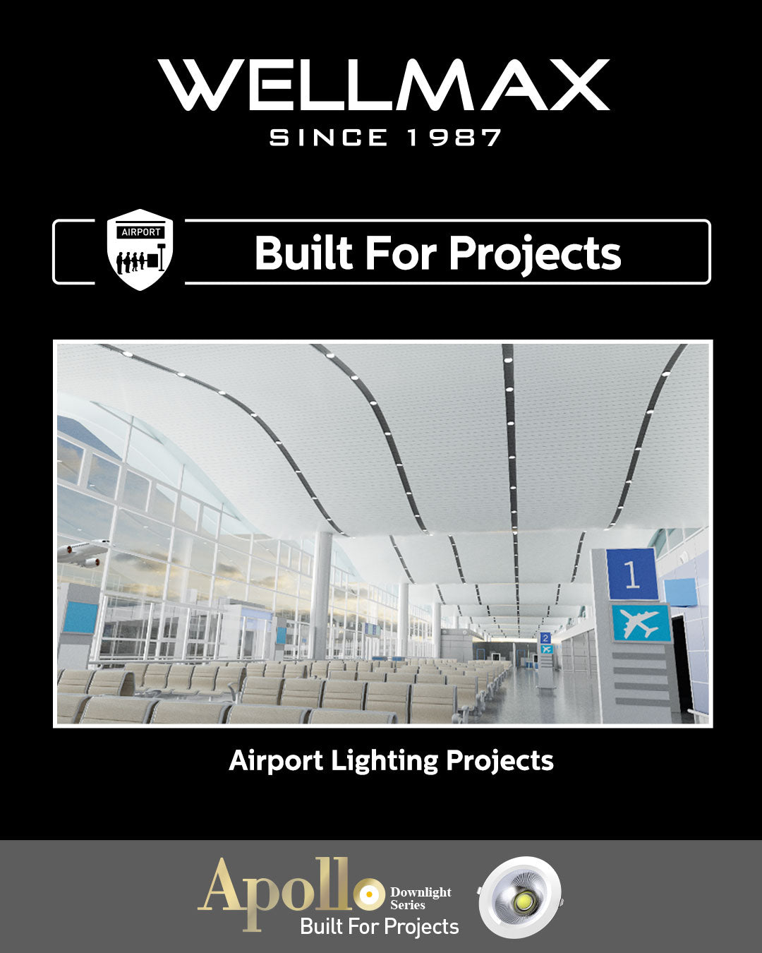 Wellmax Apollo Down Light 30 W - Cool White