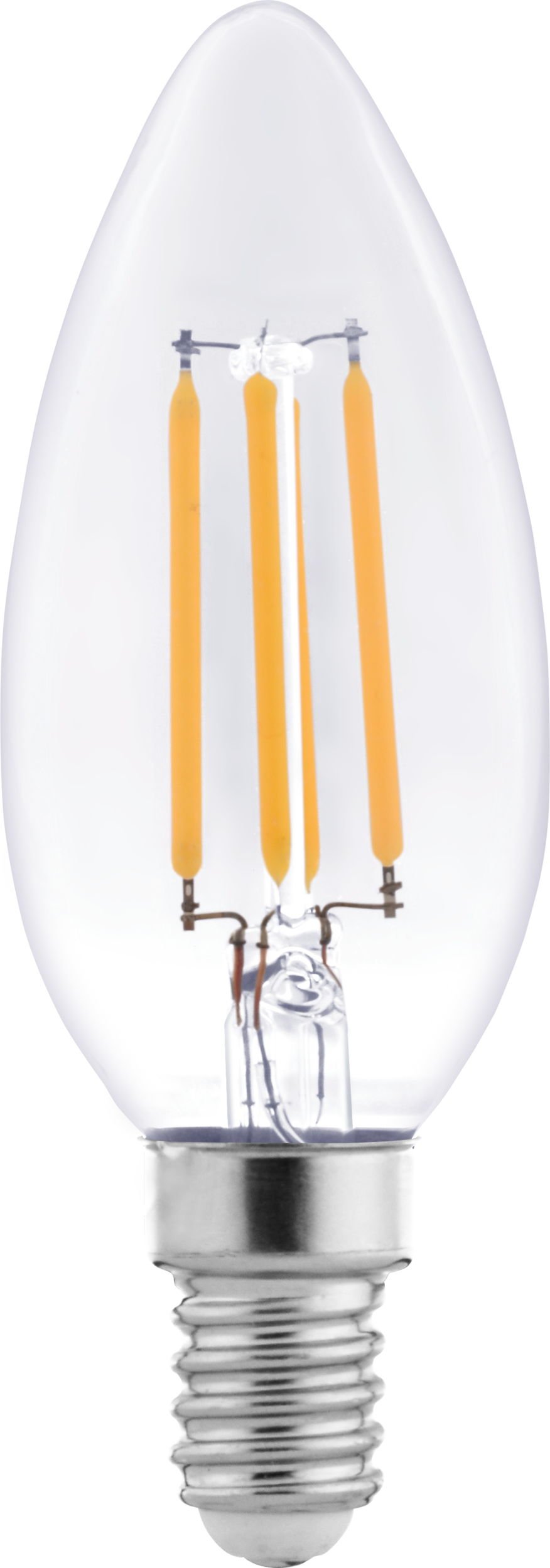 Wellmax LED Filament Bulb C37, 4W, E14, Warm