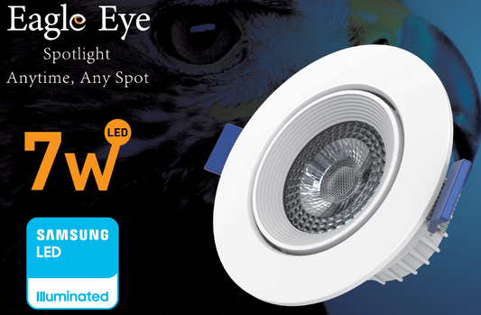 Wellmax Spotlight, Eagle Eye 2.0 Series, 7W, Warm White