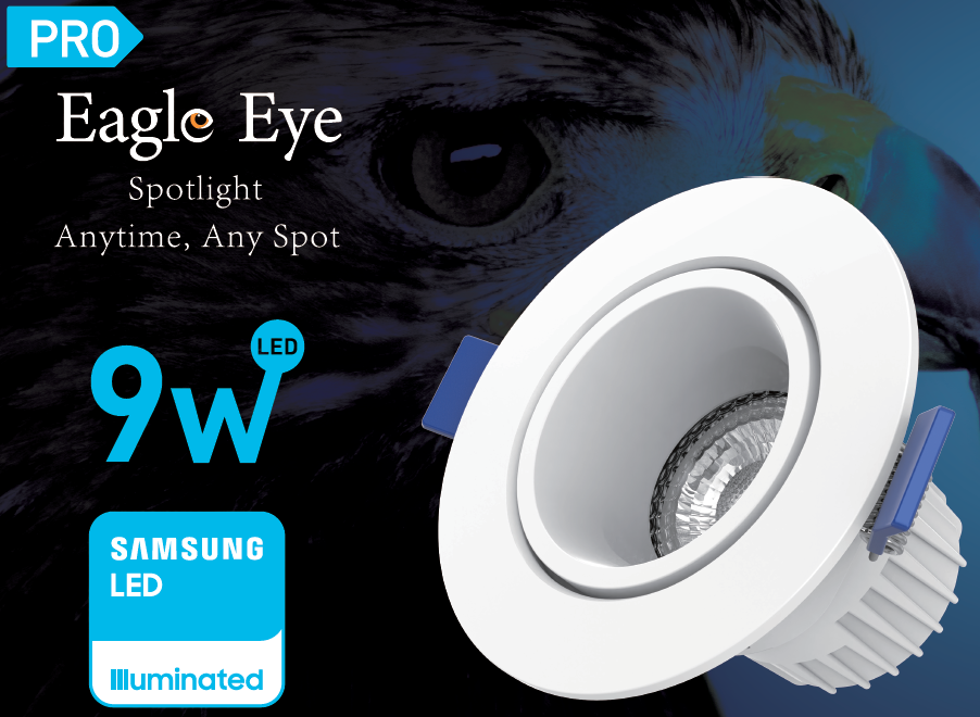 Wellmax Spotlight, Eagle Eye PRO Series, 9W, Cool White