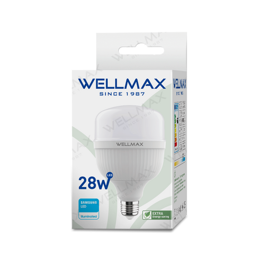 Wellmax LED T Bulb, Ballet Series, 30W, Cool White
