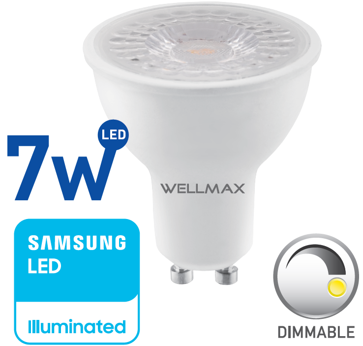 Wellmax Spotlight, Dimmable GU10, 7W