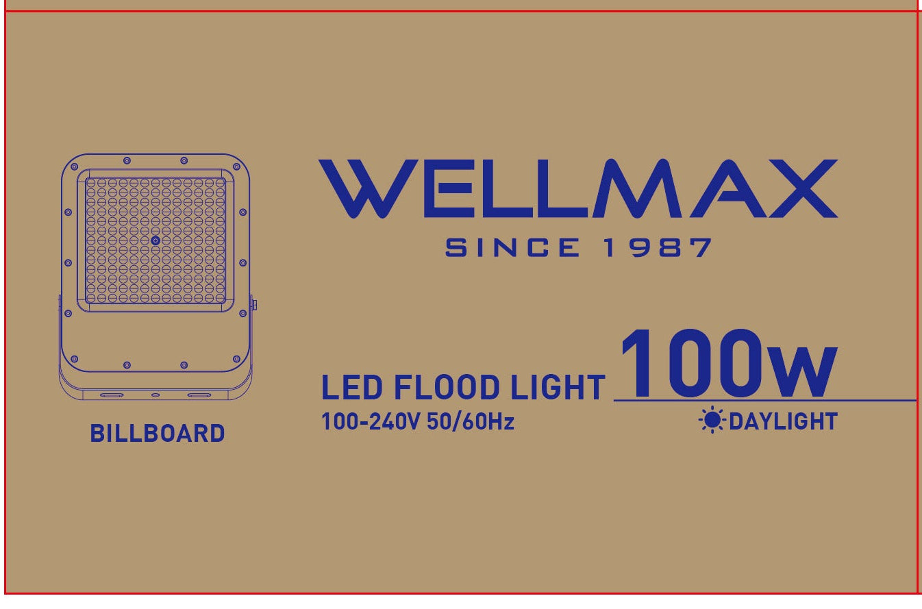 Wellmax Billboard Flood Light 100 W