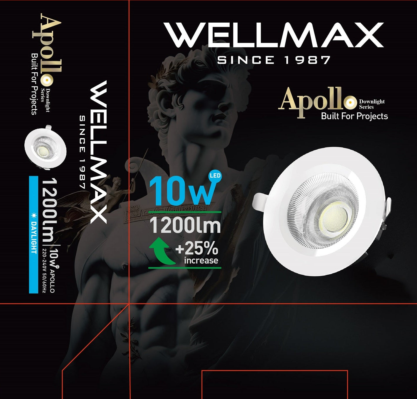 Wellmax Apollo Down Light 10 W - Cool White
