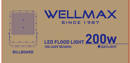 Wellmax Billboard Flood Light 200 W