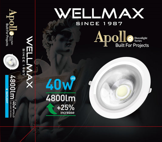 Wellmax Apollo Down Light 40 W - Cool White