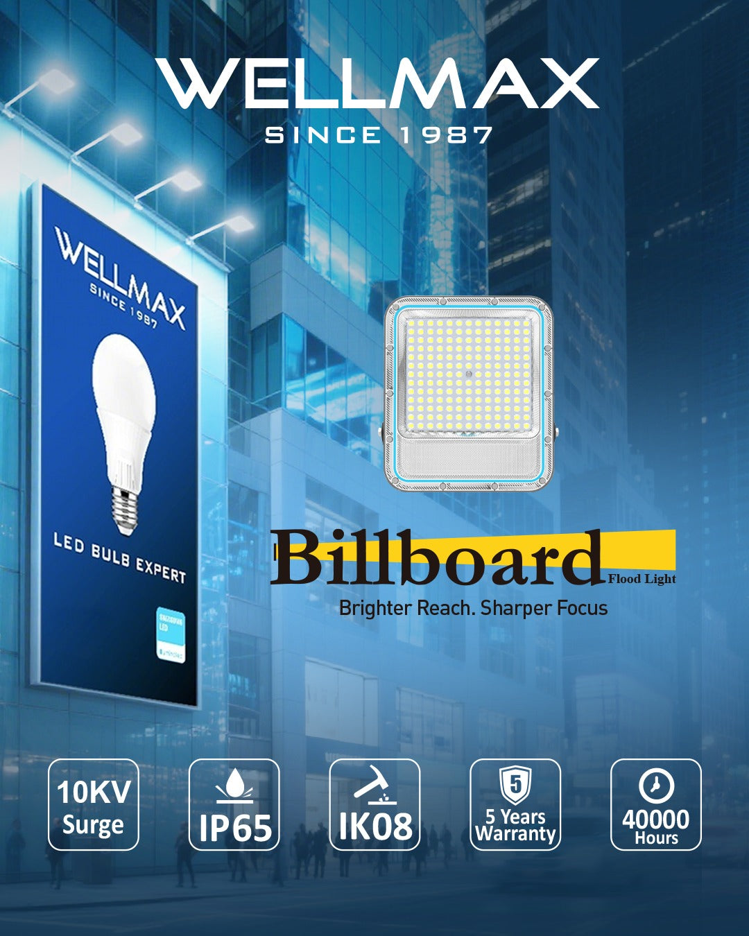Wellmax Billboard Flood Light 300 W