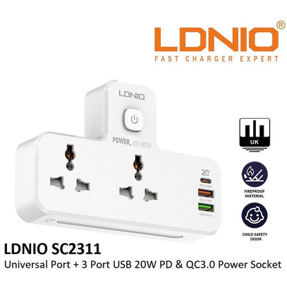 LDNIO Power Socket with PD 20W SC2311