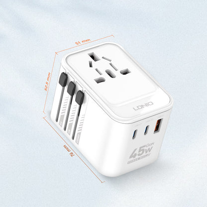 LDNIO Travel Adapter with PD 45W Z8