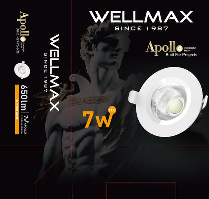 Wellmax Apollo Down Light 7 W - Warm White