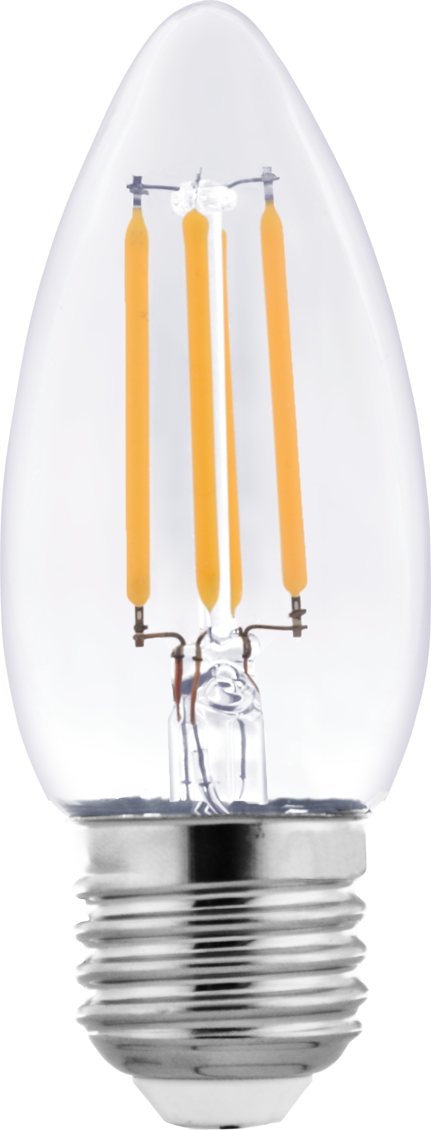 Wellmax LED Filament Bulb C37, 6W, E27, Warm