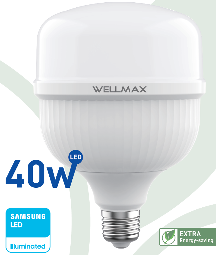 Wellmax LED T Bulb, Ballet Series, 40W