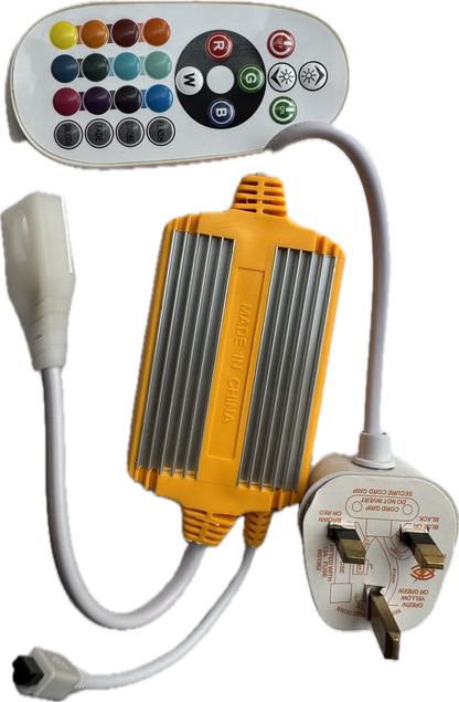 Wellmax Power Plug – RGB LED Strip Light, 6 W/m + Remote Control