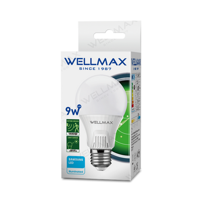 Wellmax LED A Bulb, Ballet Series, 9W With Motion Sensor