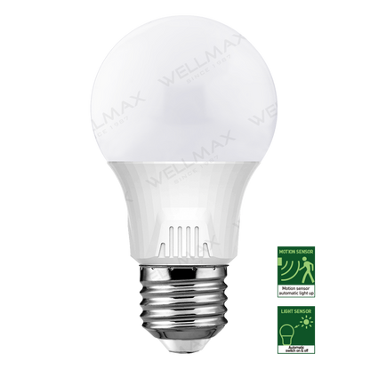 Wellmax LED A Bulb, Ballet Series, 9W With Motion Sensor